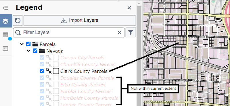 active vs inactive parcels example